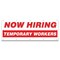 Signmission Now Hiring Temporary Workers Banner Apply Inside Accepting Application Single Sided B-120-30314 - alternate 1
